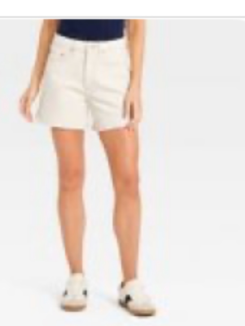 Women's High-Rise A-Line Denim Shorts -
Universal Thread™ Cream
14